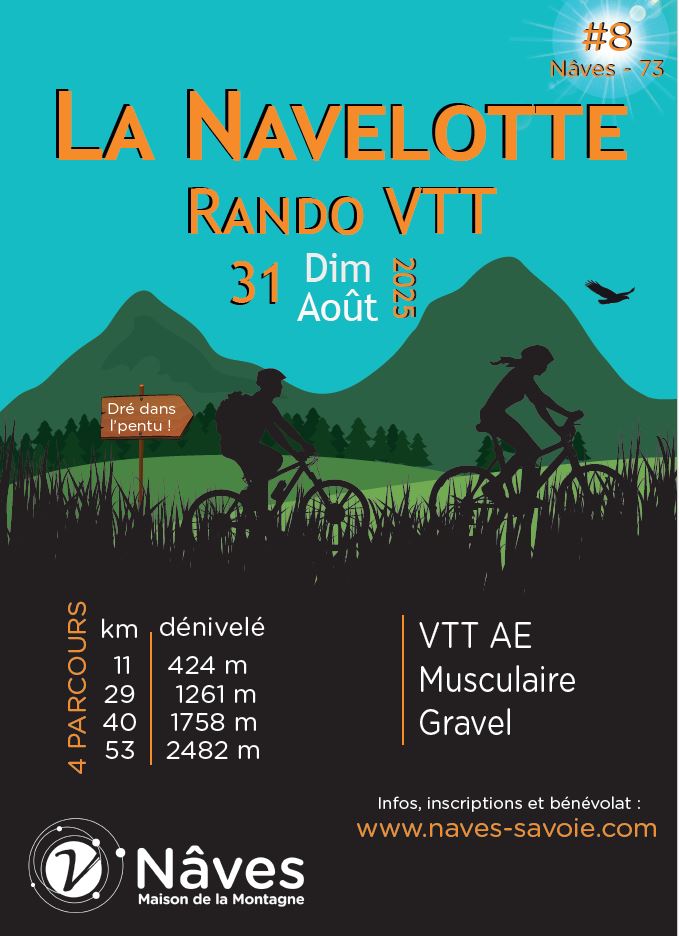Affiche de La 8ème NAVELOTTE Rando VTT à Naves
