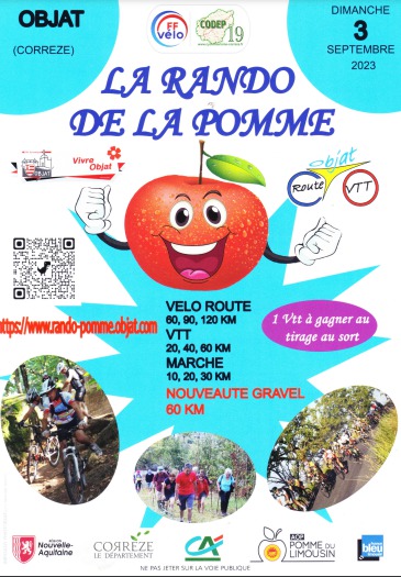 Affiche de Randonnée de la Pomme du Limousin (13ème  édition) à Objat