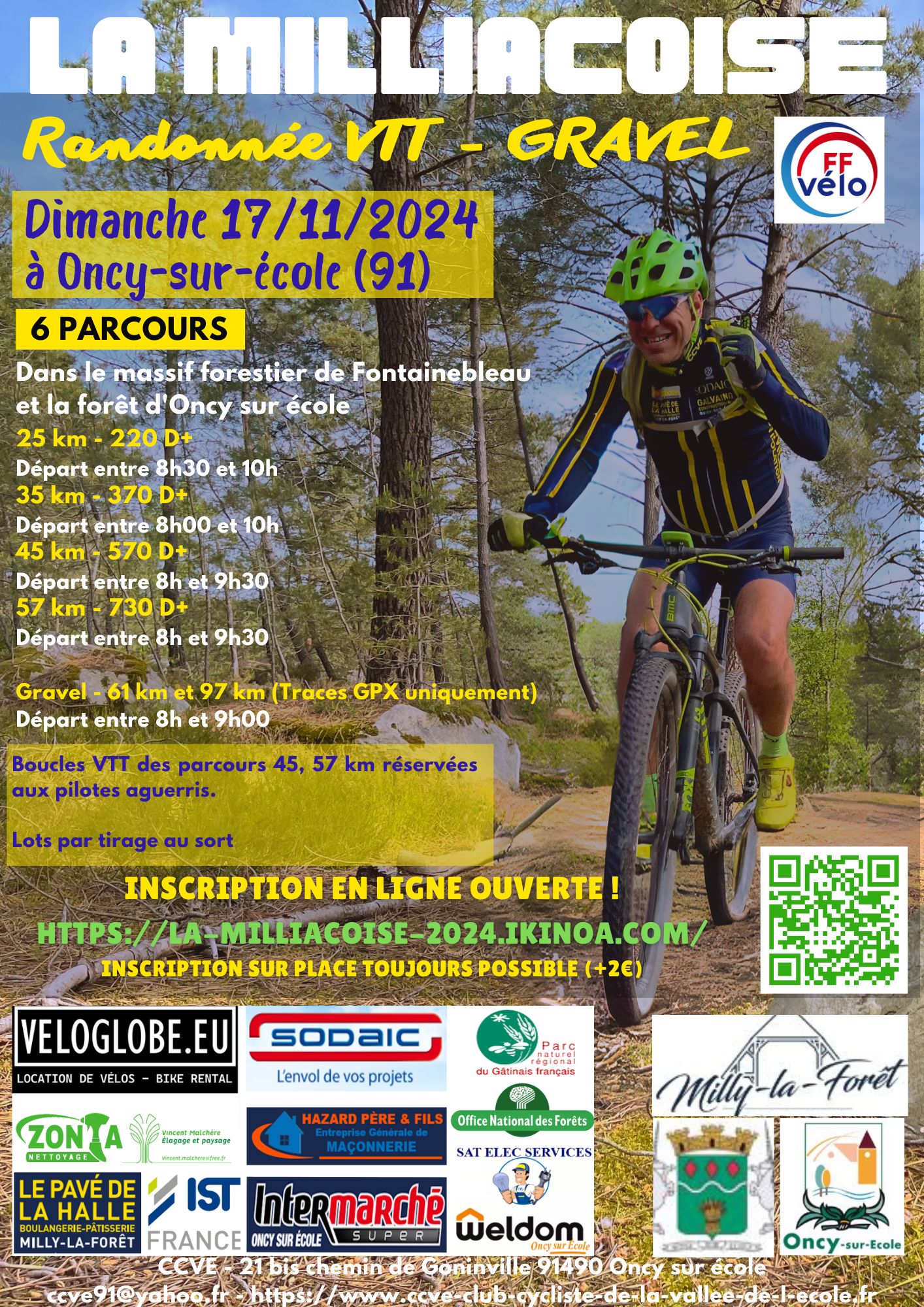 Affiche La 18ème Milliacoise - VTT - (18ème édition) 2024