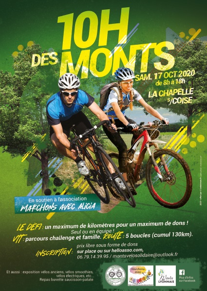 Affiche de Randonnée VTT "Les 10 heures des Monts" (2ème  édition) à La Chapelle-sur-Coise