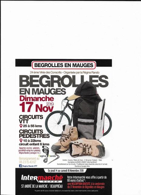 Affiche de La 25ème viree des conscrits à Bégrolles-en-Mauges