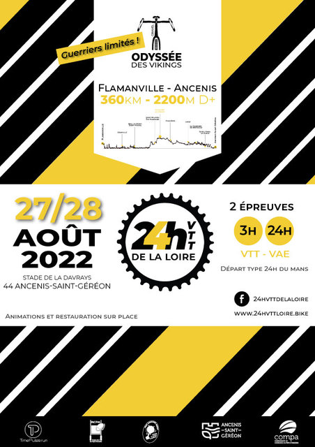 Affiche de 24h VTT de la Loire (2ème  édition) à Ancenis