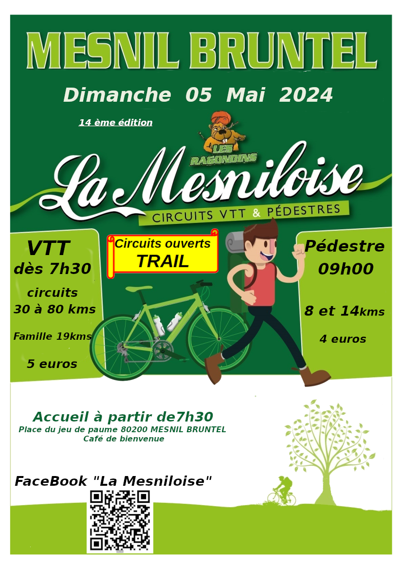 Affiche de La 14ème Mesniloise à Mesnil-Bruntel