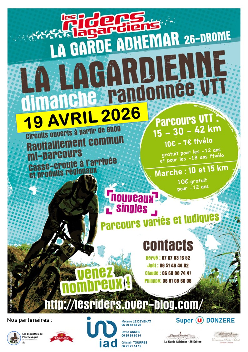 Affiche de La 23ème Lagardienne à La Garde-Adhémar