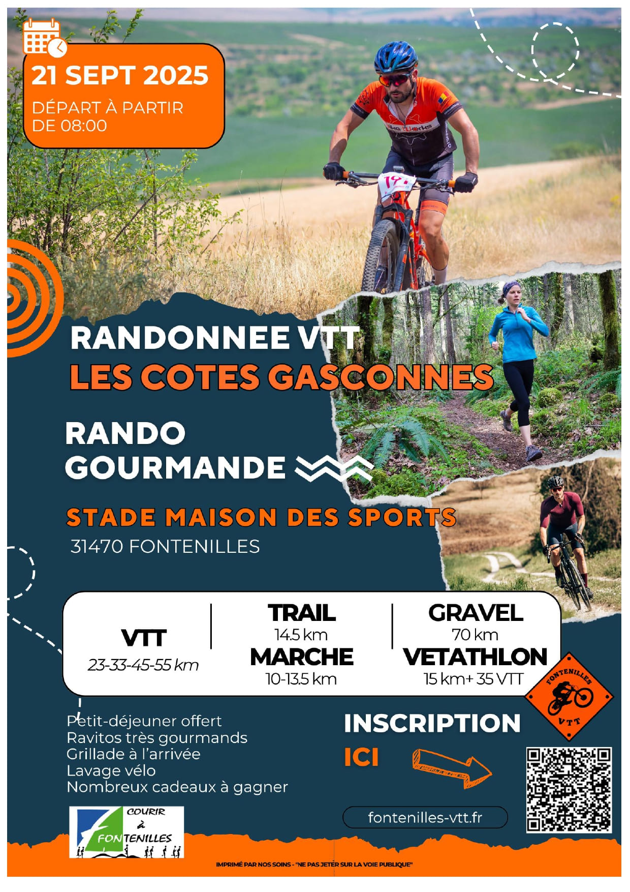 Affiche de Les 21e Côtes Gasconnes (21ème édition) à Fontenilles