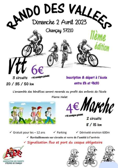 Affiche de Une randonnée VTT et pédestre  (11ème  édition) à Chançay