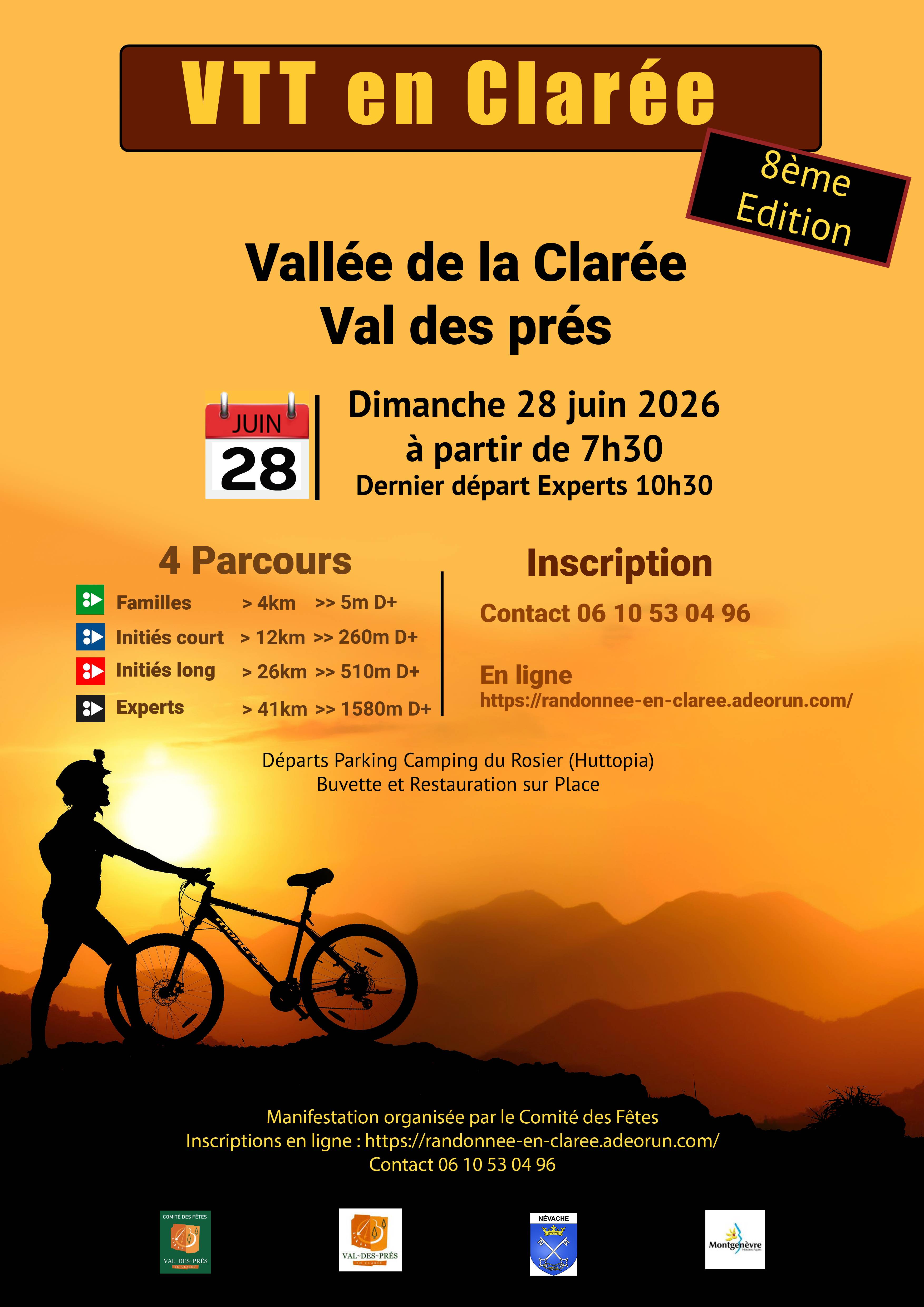 Affiche de La 8ème Rando VTT en Clarée à Val-des-Prés