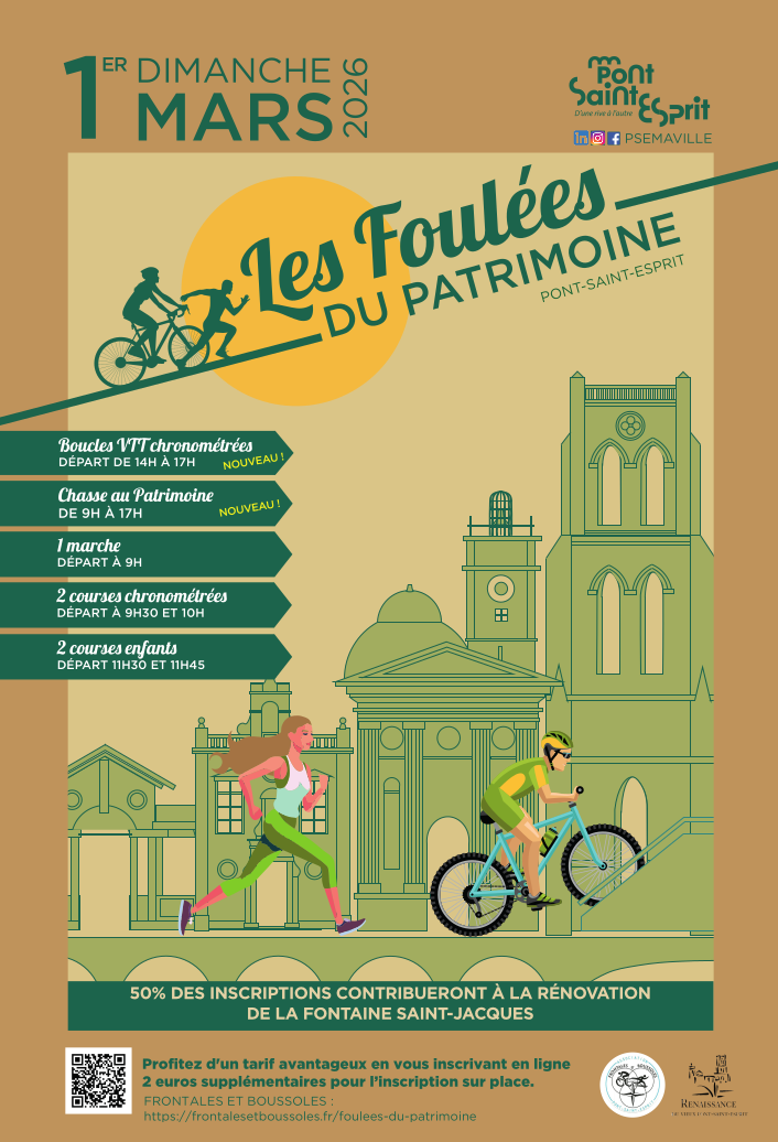 Affiche de Les boucles du Patrimoine (1ère édition) à Pont-Saint-Esprit