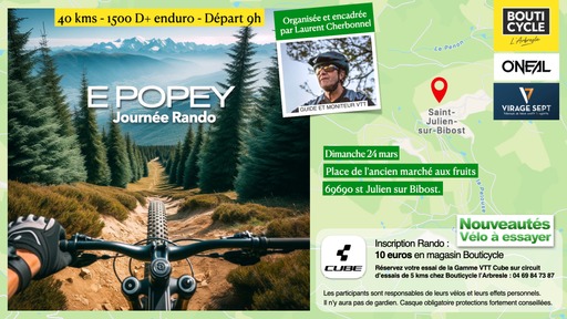 Affiche de E-Popey St Julien VTTAE (1ère édition) à Saint-Julien-sur-Bibost