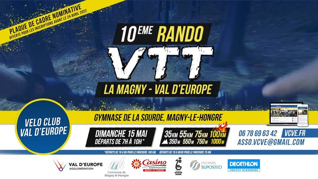 Affiche de Une randonnée VTT (10ème  édition) à Magny-le-Hongre