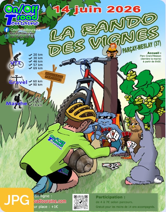 Affiche de La 22ème Rando des Vignes à Parçay-Meslay