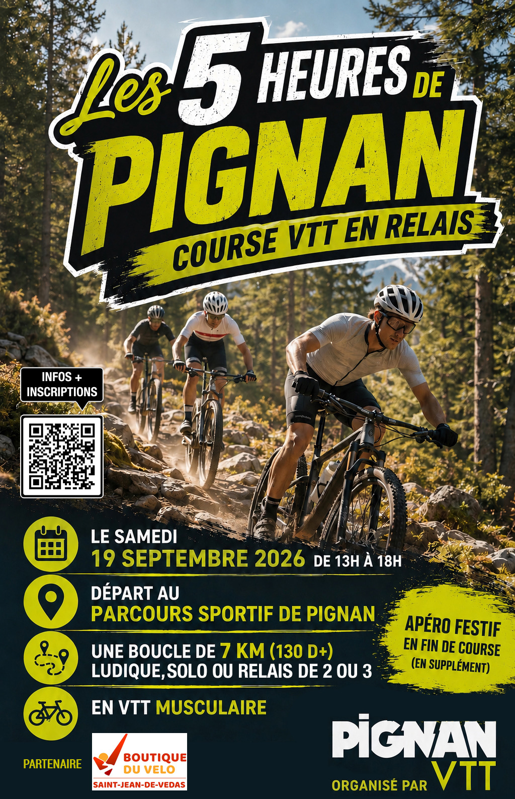 Affiche de Les 5H de Pignan (1ère édition) à Pignan