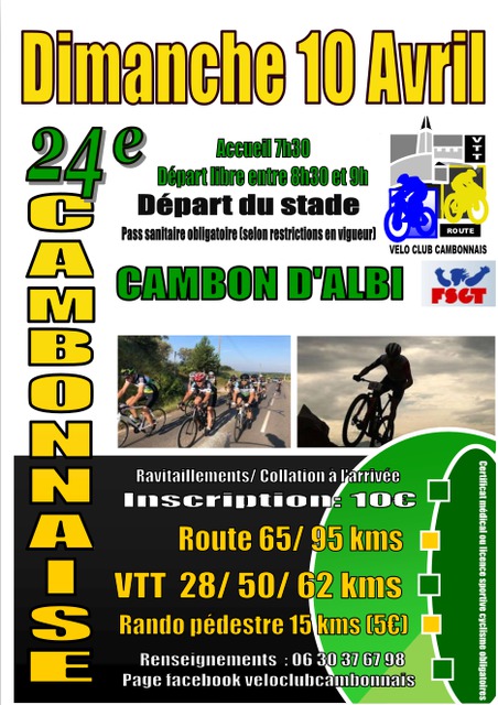 Affiche de La 24ème Cambonnaise à Cambon