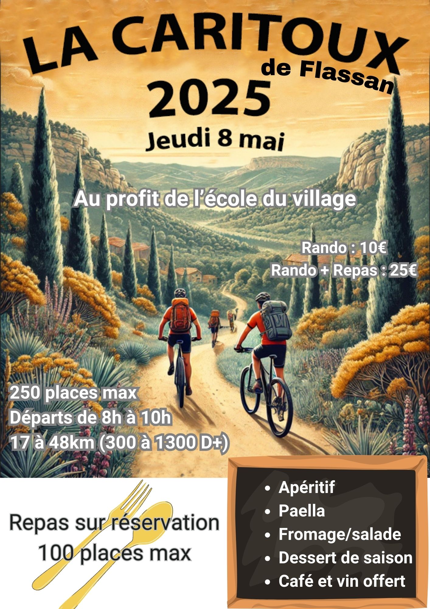 Affiche de La 20ème Caritoux à Flassan