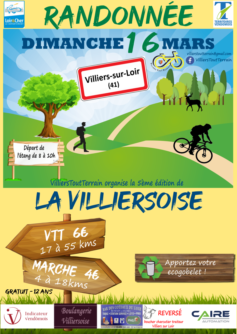 Affiche de La 5ème Villiersoise à Villiers-sur-Loir