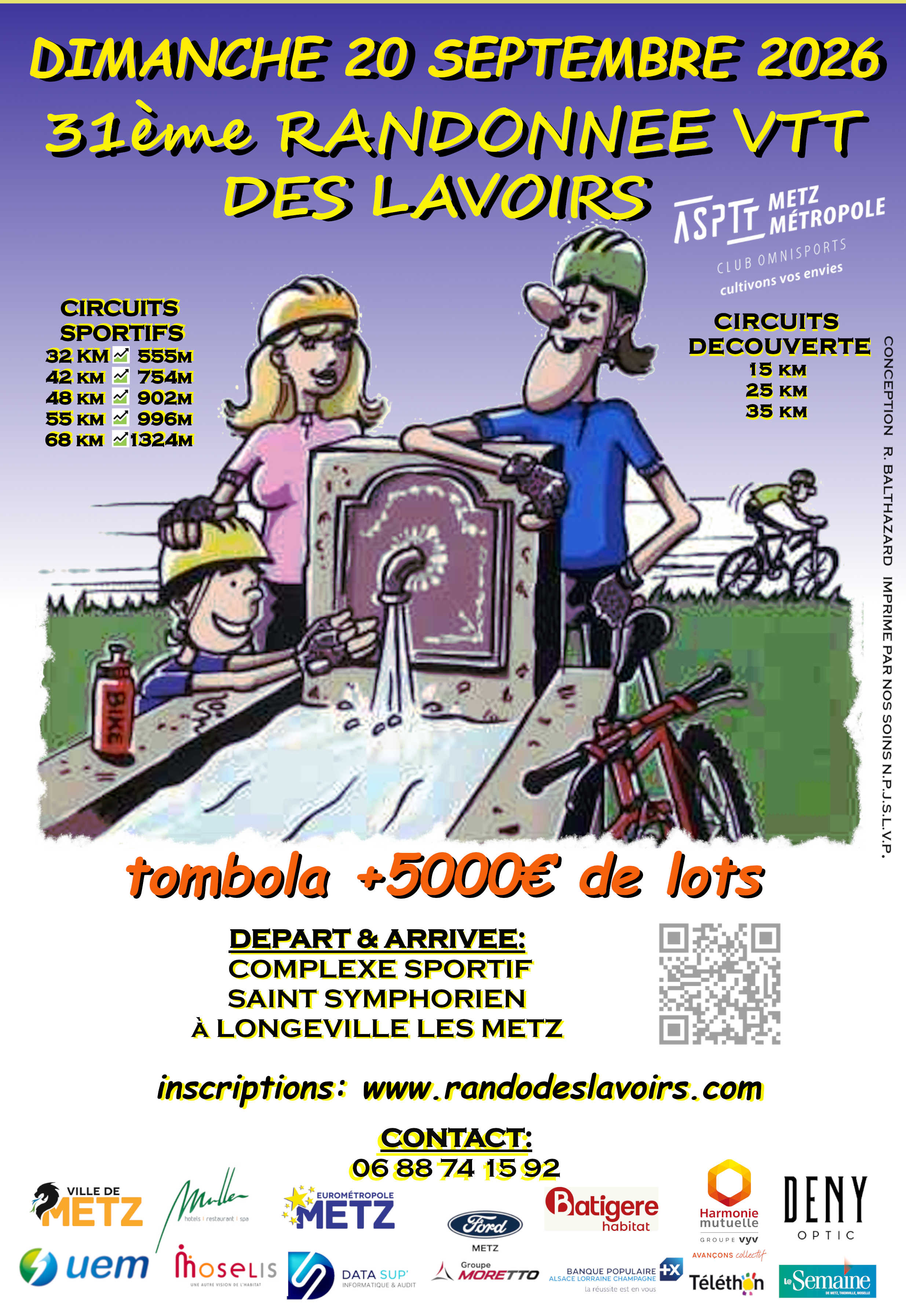 Affiche de Édition de la Randonnée des Lavoirs (31ème édition) à Longeville-lès-Metz