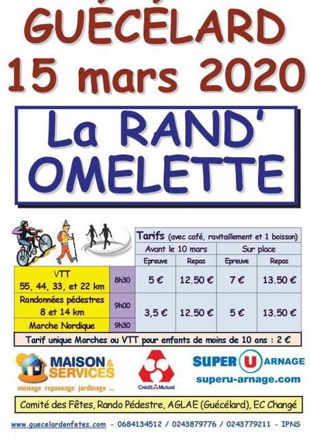 Affiche de La 12ème Rand'Omelette à Guécélard