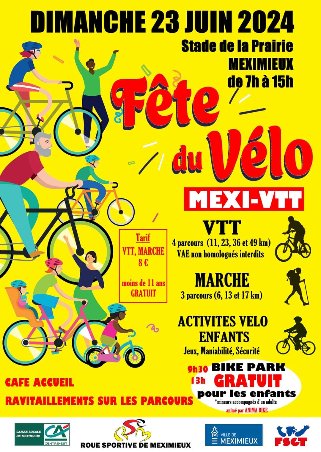 Affiche de La 22ème Mexi-VTT fête du vélo à Meximieux
