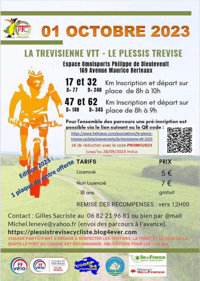 Affiche de LA TREVISIENNE VTT au Plessis-Trévise
