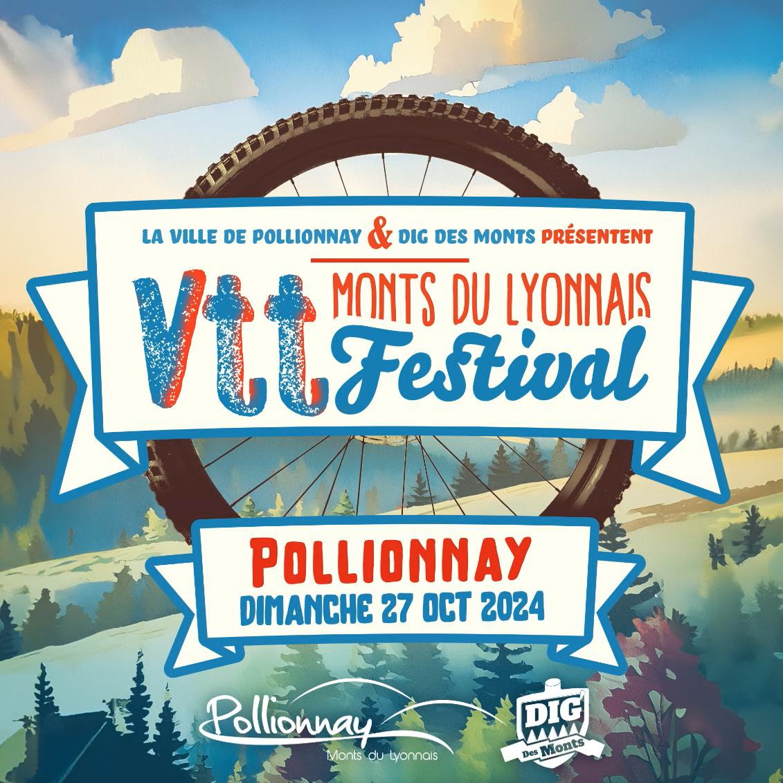 Affiche VTT Festival des Monts du Lyonnais (1ère édition) 2024