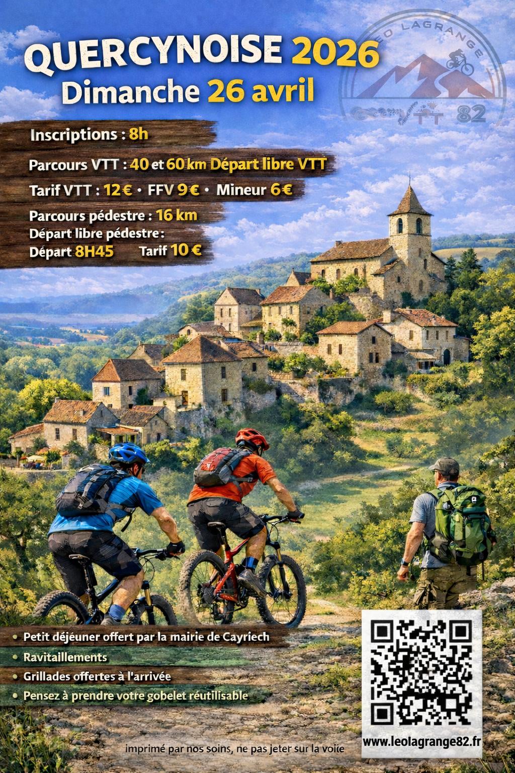 Affiche de La 27ème QUERCYNOISE à Cayriech