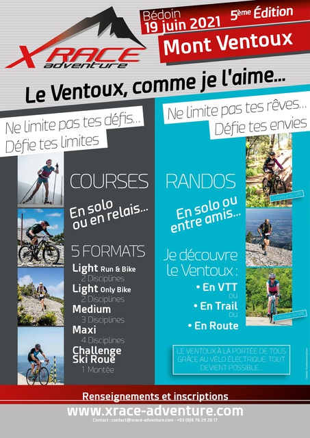 Affiche de Xrace adventure (5ème  édition) à Bédoin