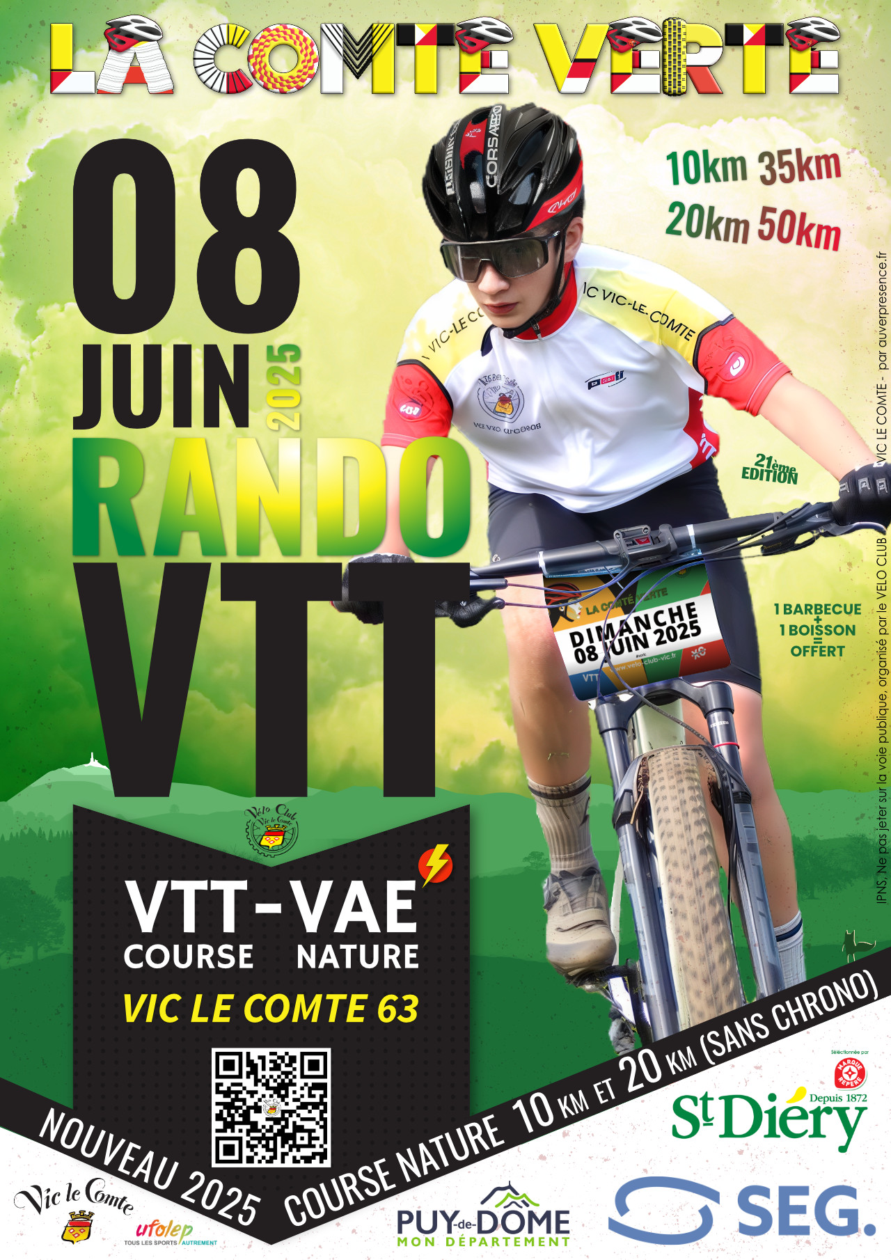Affiche de La 21ème COMTE VERTE à Vic-le-Comte
