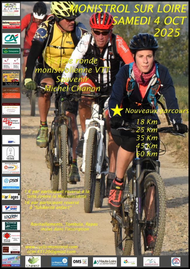 Affiche de La 16ème Ronde Monistrolienne à Monistrol-sur-Loire