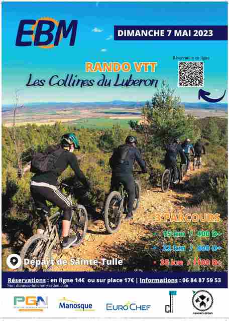 Affiche de Randonnée les collines du Luberon (5ème  édition) à Sainte-Tulle