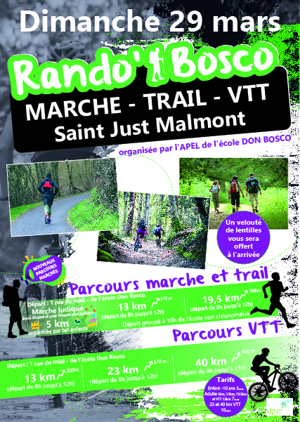 Affiche de Rando'Bosco à Saint-Just-Malmont