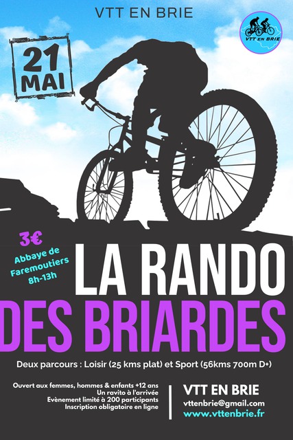 Affiche de La 3ème rando des Briardes à Faremoutiers