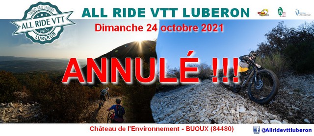 Affiche de RANDO ALL RIDE VTT LUBERON 2022 (9ème  édition) à Buoux