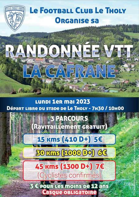 Affiche de Une randonnée VTT (2ème  édition) au Tholy