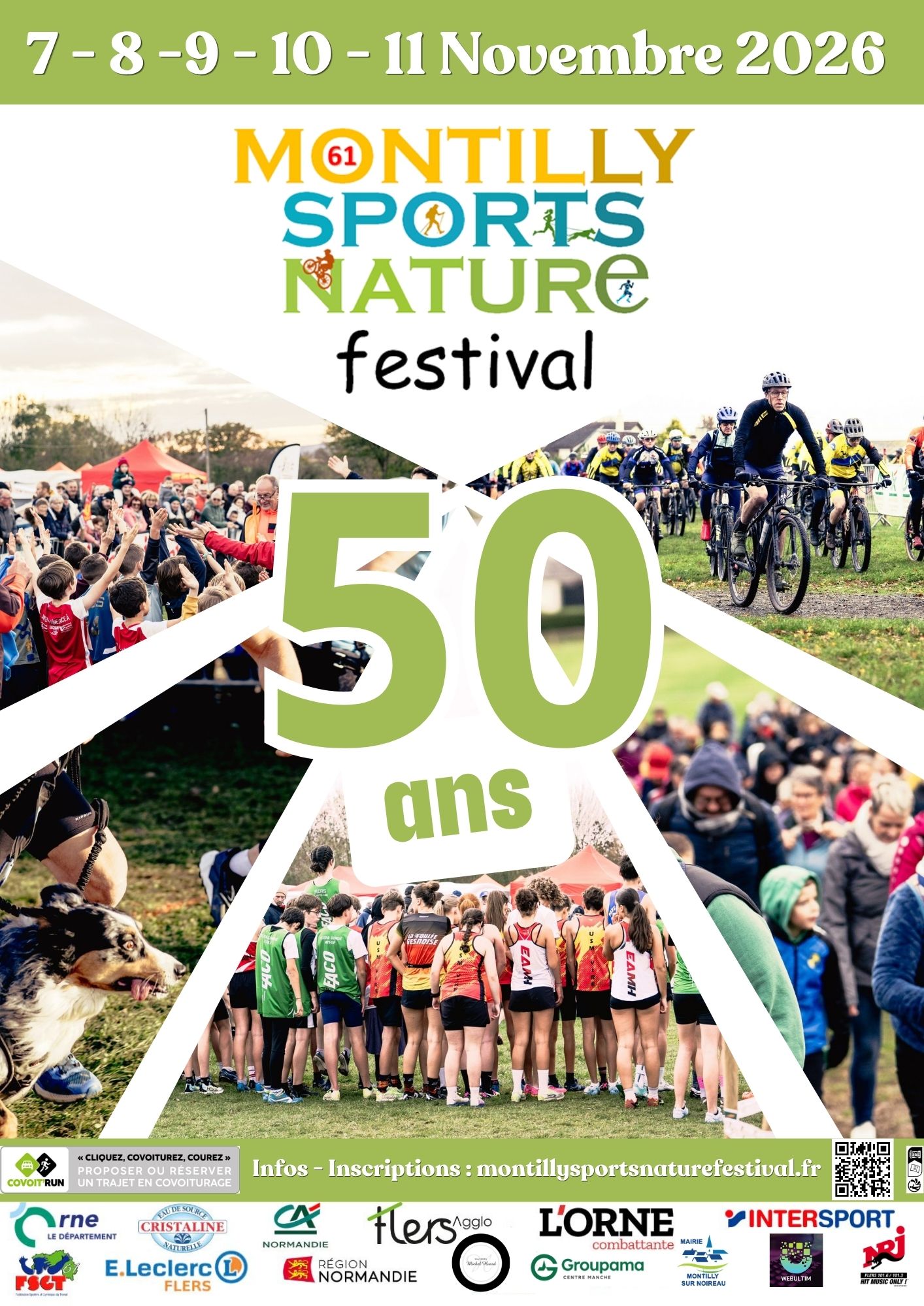 Affiche de Montilly Sports Nature Festival LES RANDOS DU COEUR VTT (26ème édition) à Montilly-sur-Noireau