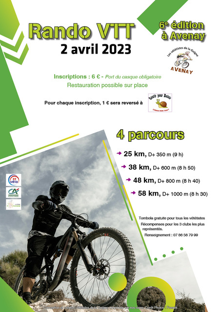 Affiche de Randonnée VTT  de la Guigne (6ème  édition) à Avenay