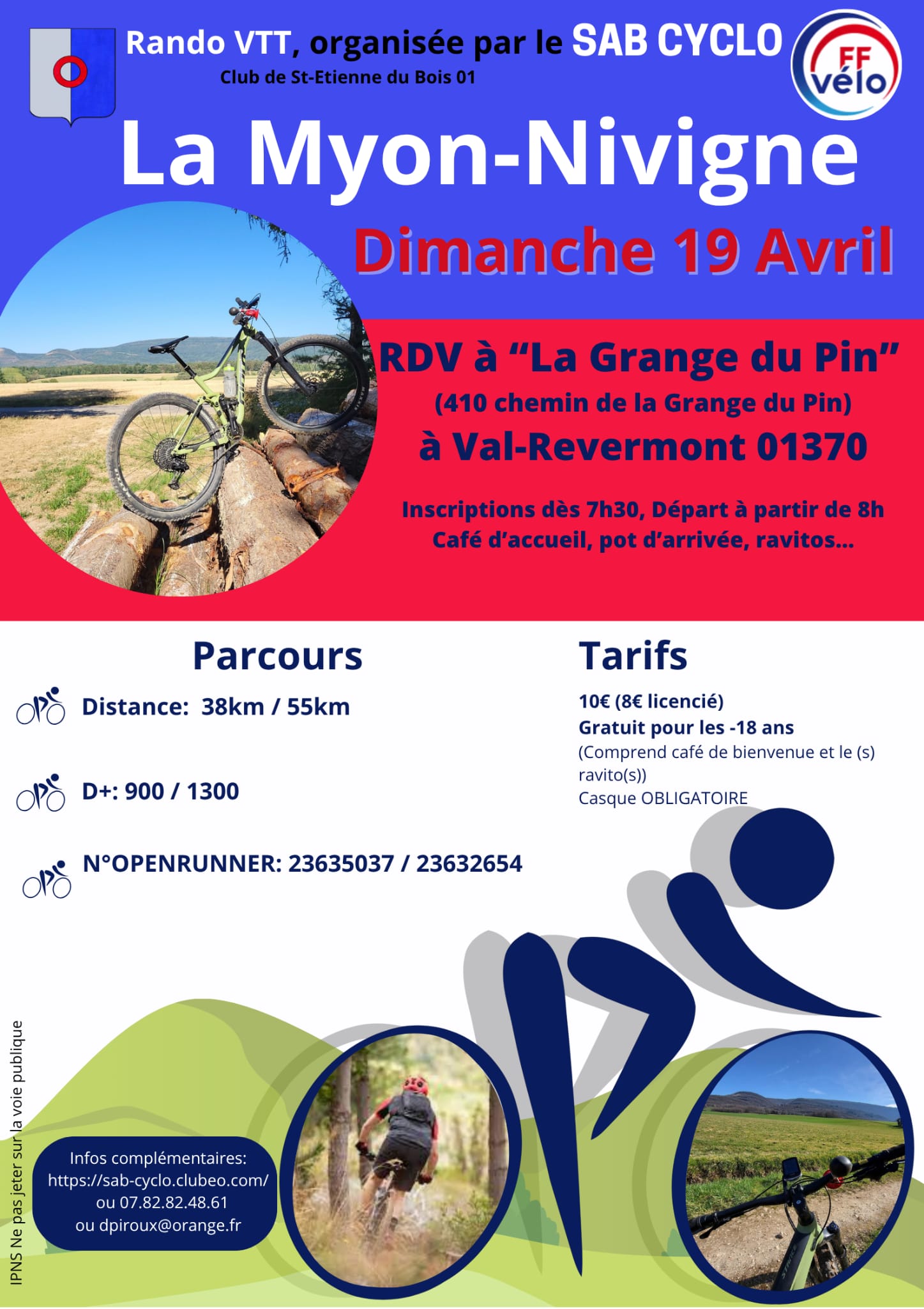 Affiche de La 8ème MYON NIVIGNE à Treffort-Cuisiat