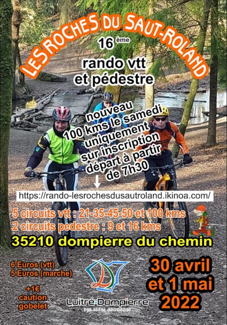 Affiche de Les roches du Saut Roland (16ème  édition) à Dompierre-du-Chemin