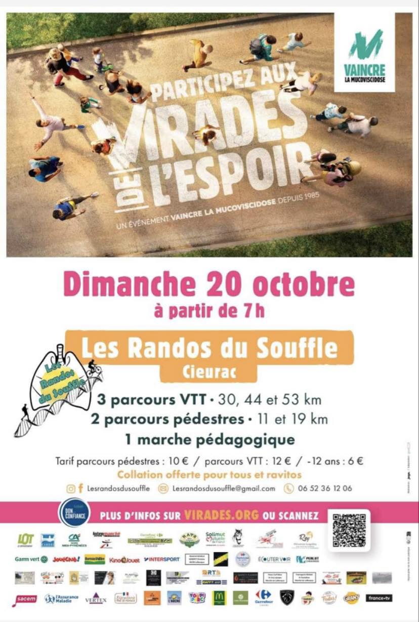 Affiche de La 7ème Randos du Souffle à Cieurac