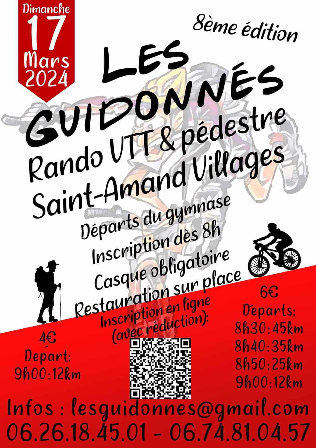 Affiche de La 8ème Rando Des Guidonnés à Saint-Amand