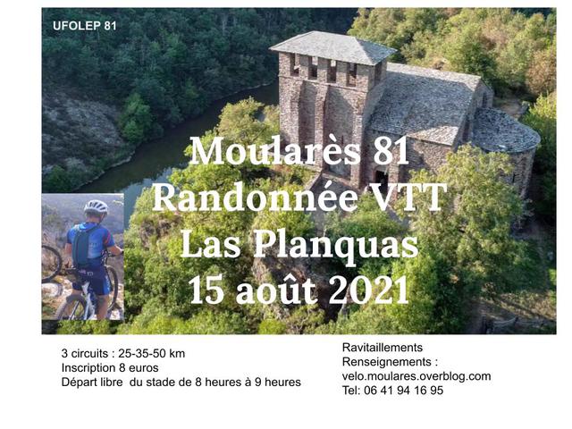 Affiche de RANDO VTT Las Planques  (24ème  édition) à Moularès