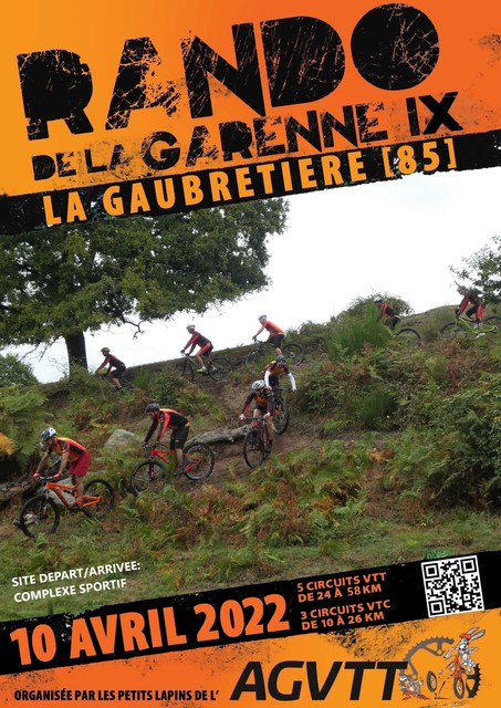 Affiche de Randonnée de la Garenne IX (9ème  édition) à La Gaubretière