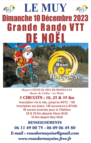 Affiche de La 15ème rando de Noël au Muy