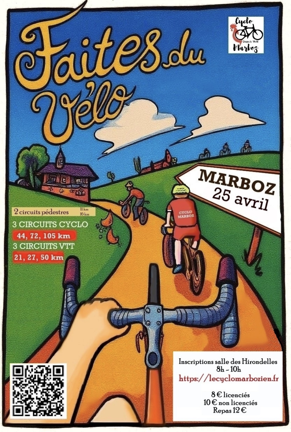 Affiche de FAITES DU VELO (Randonnée Bresse Revermont) (2ème édition) à Marboz