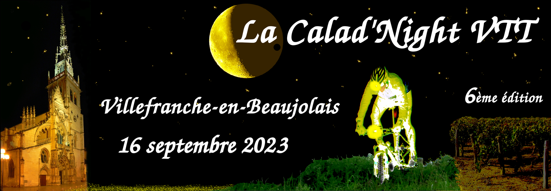 Affiche de La 6ème Calad'Night VTT à Villefranche-sur-Saône