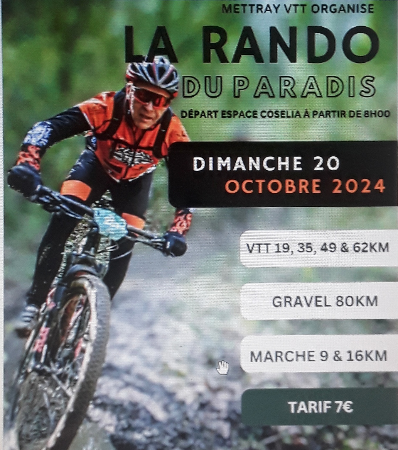 Affiche de La 2ème Randonnée du paradis à Mettray