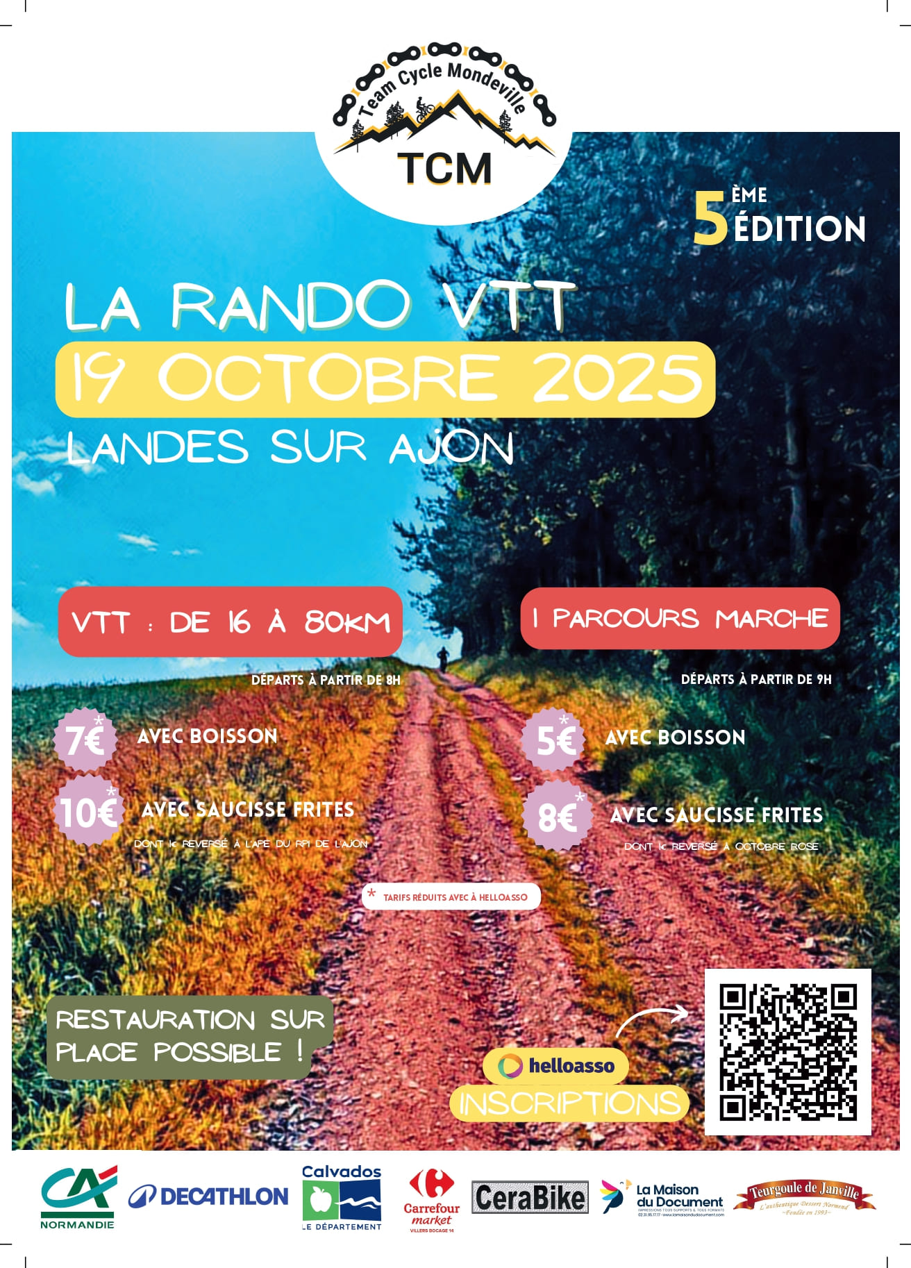 Affiche de La 5ème Rando TCM à Landes-sur-Ajon