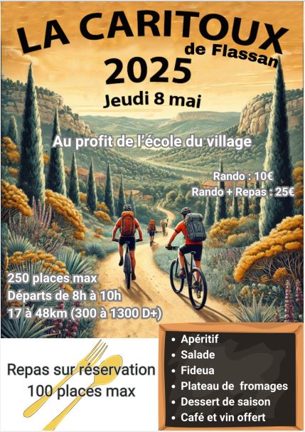 Affiche de La 20ème Caritoux à Flassan