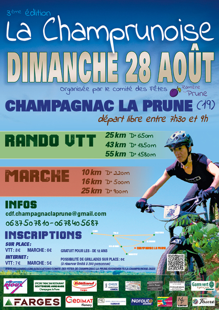 Affiche de La 3ème Champrunoise à Champagnac-la-Prune