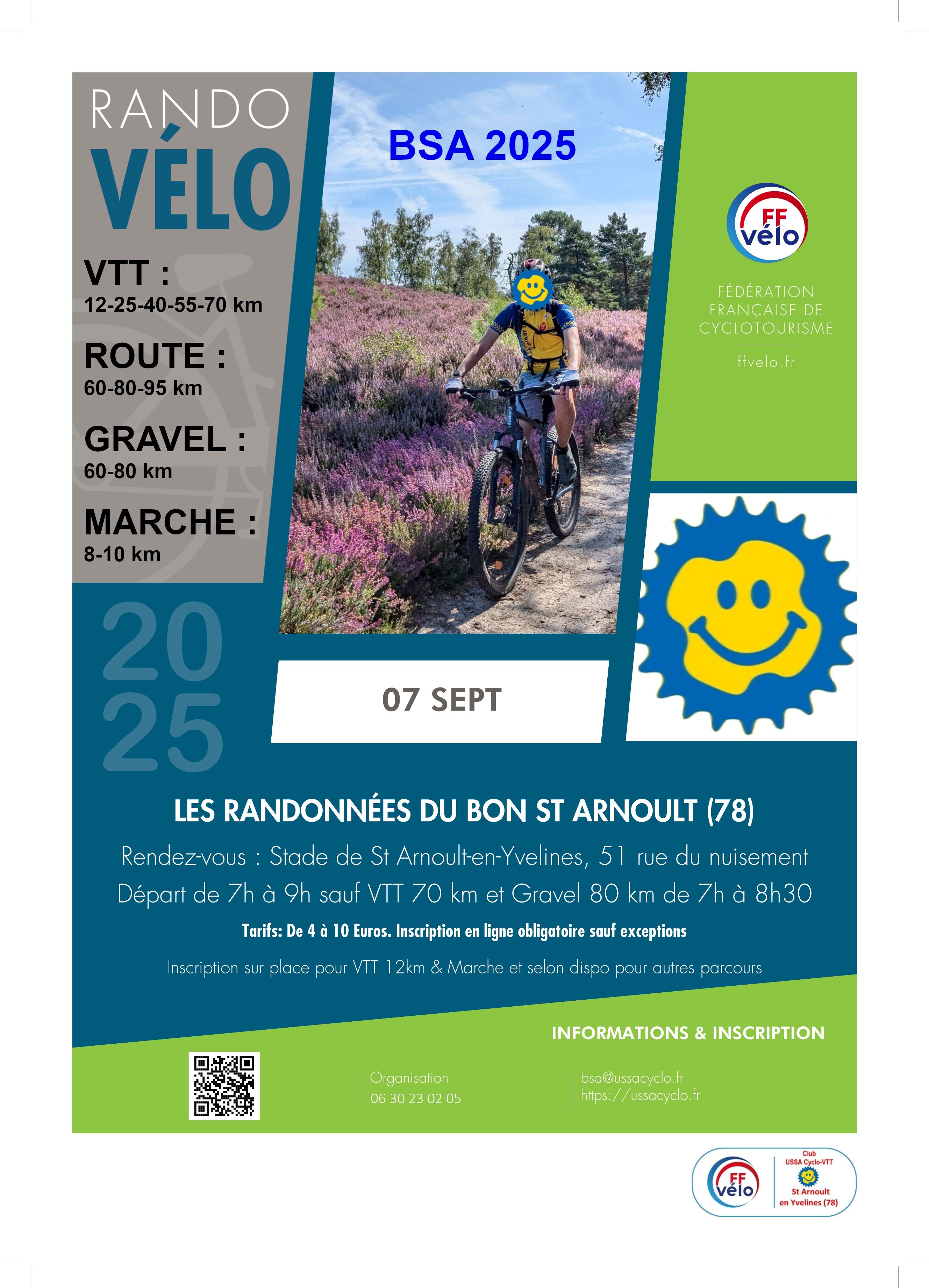 Affiche de Randonnées du Bon Saint Arnoult (BSA) à Saint-Arnoult-en-Yvelines