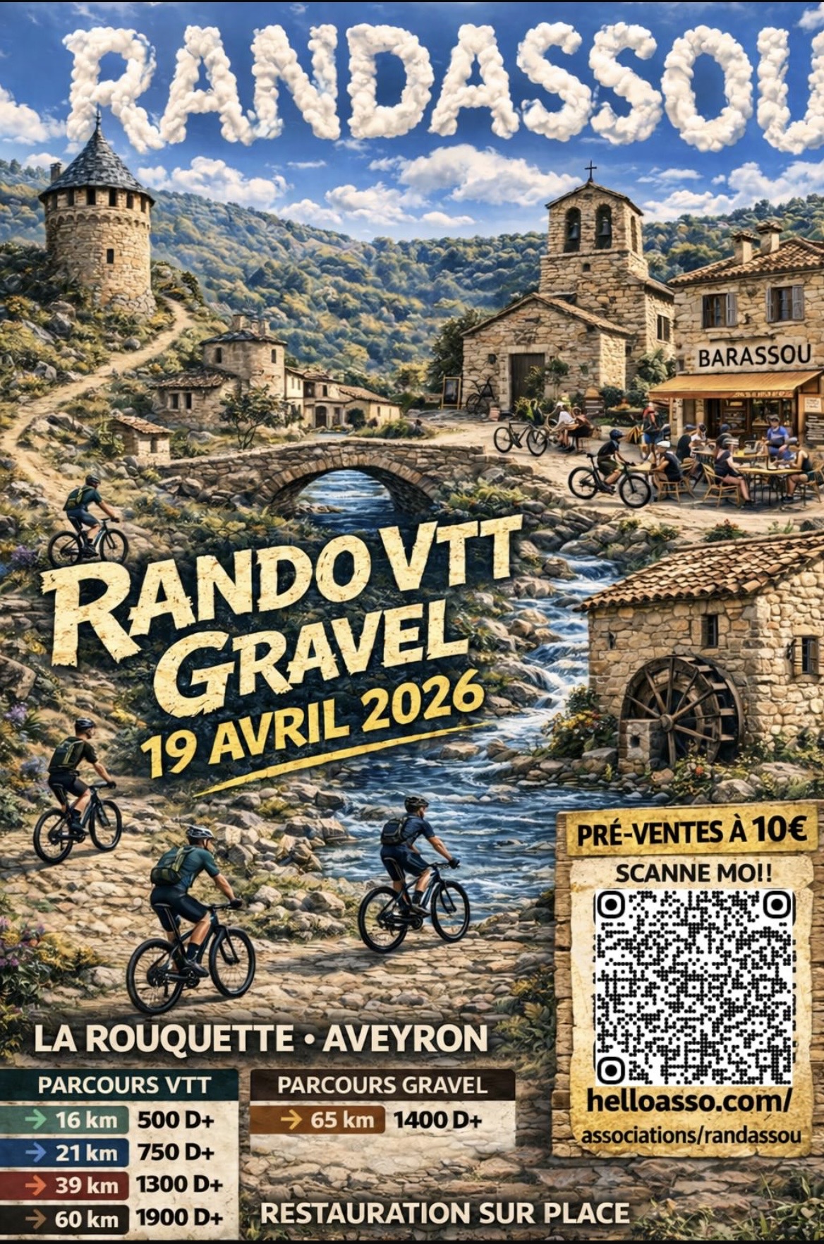 Affiche de Rand'assou (8ème édition) à La Rouquette